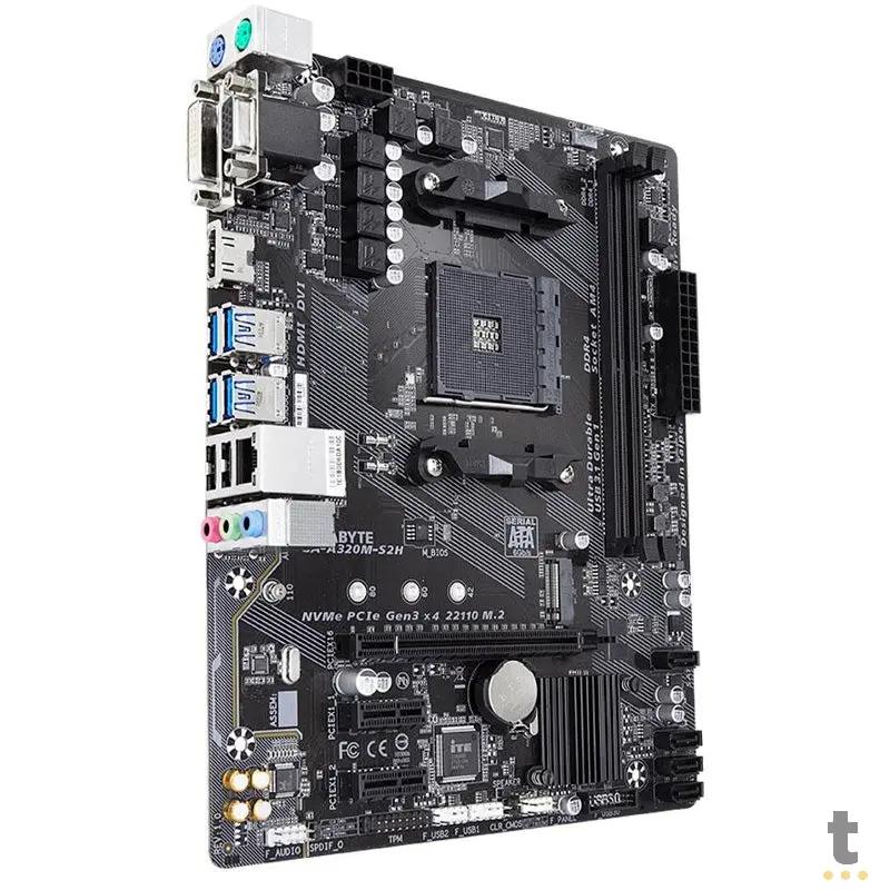 Placa Mae AMD Gigabyte GA-A320M-S2H DDR4 Socket AM4 Truedata