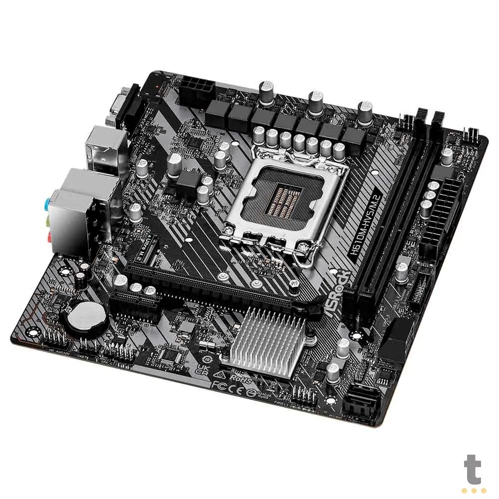 Placa Mae ASRock H610M-HVS Lga 1700 Ddr4 Hdmi USB 3.2 M.2 (12a e 13a Geração) Truedata