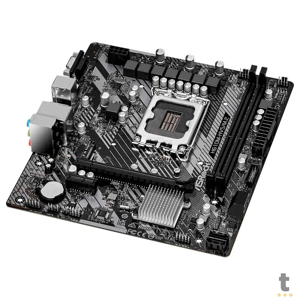 Placa Mae ASRock H610M-HVS Lga 1700 Ddr4 Hdmi USB 3.2 M.2 (12a e 13a Geração) Truedata