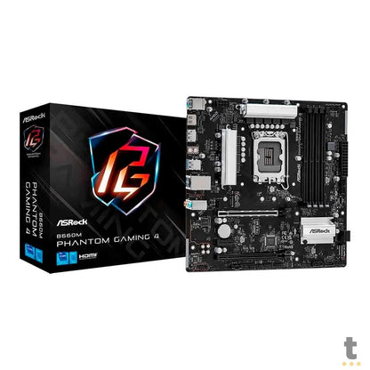 Placa Mae Asrock B660M Phantom Gaming 4 Matx Lga 1700 Ddr4 Hdmi Displayport M.2 NVME (12a e 13a Geração) Truedata
