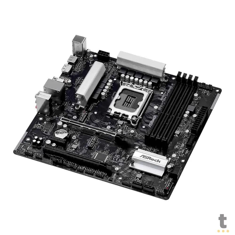 Placa Mae Asrock B660M Phantom Gaming 4 Matx Lga 1700 Ddr4 Hdmi Displayport M.2 NVME (12a e 13a Geração) Truedata