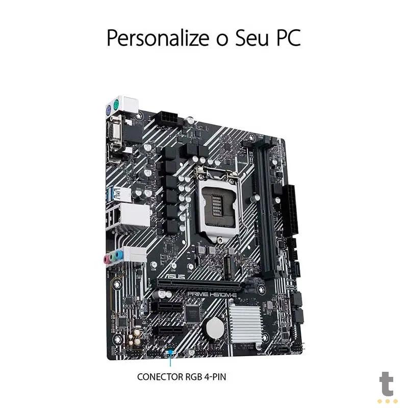 Placa Mae Asus Prime H510M-E Lga 1200 Ddr4 3200Mhz Hdmi Displayport M.2 (10a e 11a Geração) Truedata