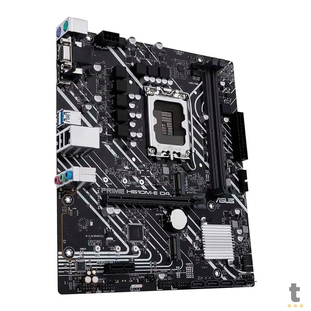 Placa Mae Asus Prime H610M-E D4 Intel Lga 1700 Ddr4 Hdmi USB 3.2 Displayport M.2 (12a Geração) Truedata