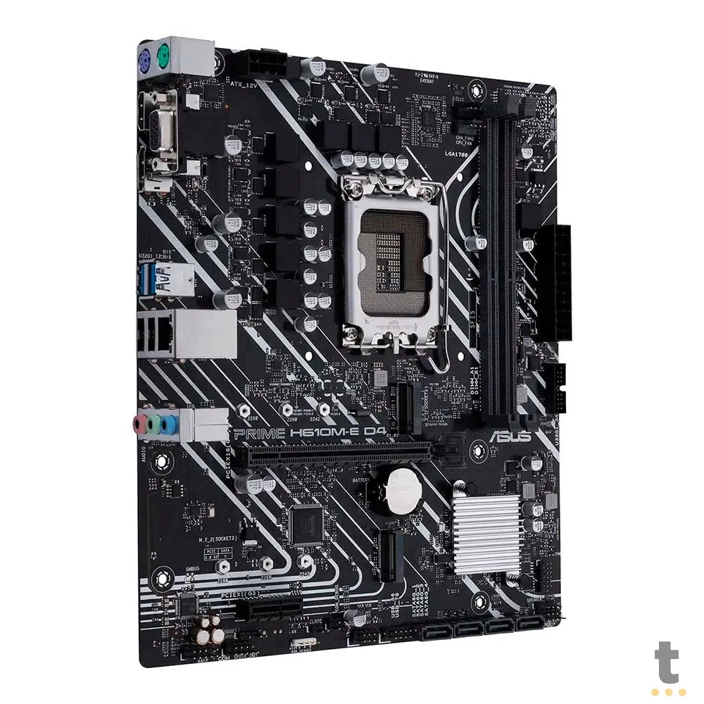 Placa Mae Asus Prime H610M-E D4 Intel Lga 1700 Ddr4 Hdmi USB 3.2 Displayport M.2 (12a Geração) Truedata
