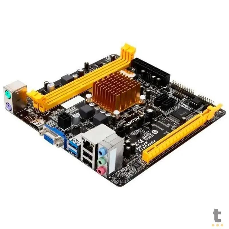 Placa Mae Biostar A68N2100E Ddr3 Proc Integrado Amd Dual Core E1-2100 Hdmi Truedata