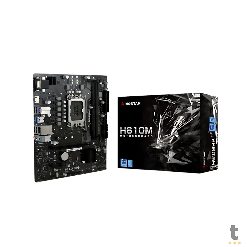 Placa Mae Biostar H610MHP 2.0 Lga 1700 Ddr4 Hdmi USB 3.2 M.2 (12a a 14a Geração) - IH615MDS Truedata