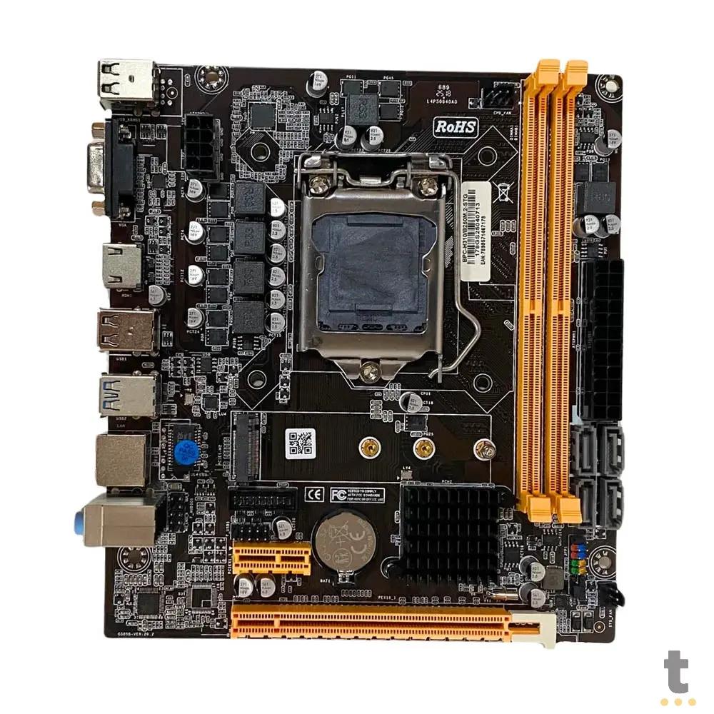 Placa Mae BrazilPC BPC-H310/B250M Ddr4 Vga Hdmi m.2 Socket 1151 - BPC-H310/B250M.2-STG Truedata