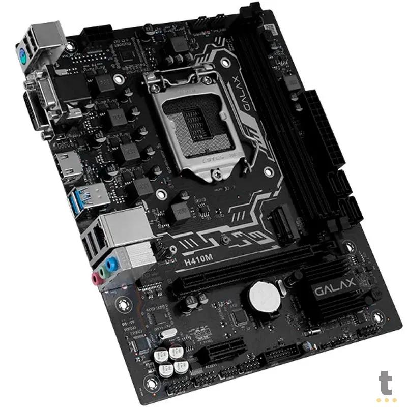 Placa Mae Galax H410M Plus Lga 1200 Ddr4 2666Mhz Hdmi M.2 (10a Geração) - IH410MAGCHY1CW Truedata