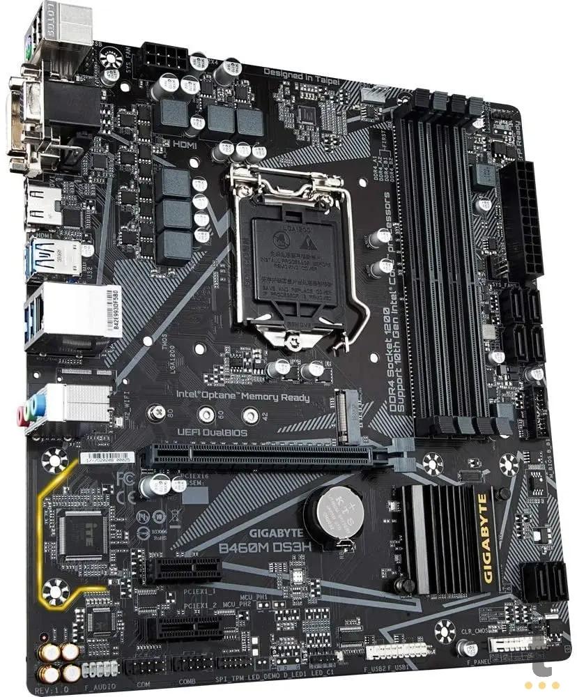 Placa Mae Gigabyte B460M Lga 1200 DS3H Ddr4 2933mhz Hdmi M2. Usb 3.1 Ultra Durable (10a Geração) Truedata