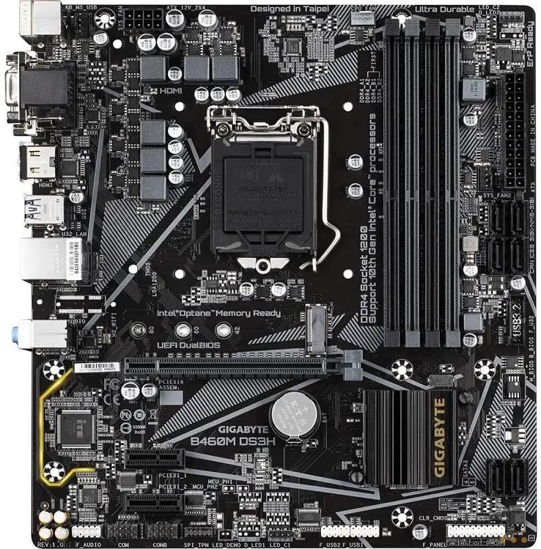 Placa Mae Gigabyte B460M Lga 1200 DS3H Ddr4 2933mhz Hdmi M2. Usb 3.1 Ultra Durable (10a Geração) Truedata