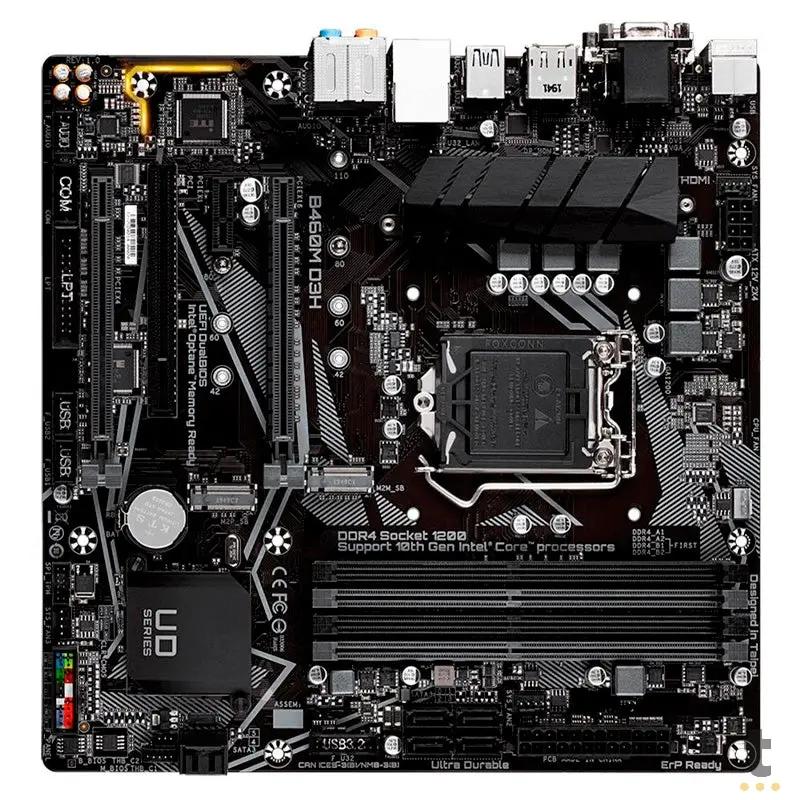 Placa Mae Gigabyte B460M Lga 1200 Dh3 Ddr4 2933mhz Hdmi M2. Usb 3.1 Ultra Durable (10a Geração) Truedata