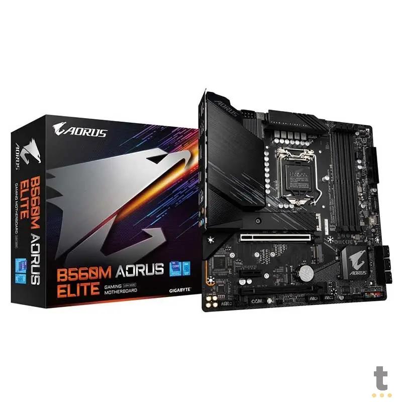 Placa Mae Gigabyte B560M Aorus Elite Lga 1200 Ddr4 2933mhz Hdmi M.2 Usb 3.2 (10a e 11a Geração) Truedata