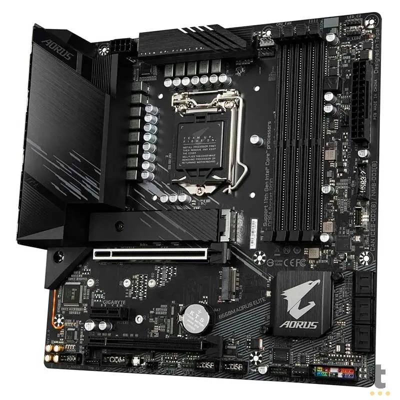 Placa Mae Gigabyte B560M Aorus Elite Lga 1200 Ddr4 2933mhz Hdmi M.2 Usb 3.2 (10a e 11a Geração) Truedata