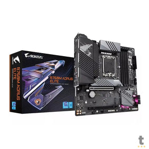 Placa Mae Gigabyte B760M Aorus Elite Lga 1700 Ddr5 2933mhz Hdmi M.2 DP Usb-C (12a e 13a Geração)