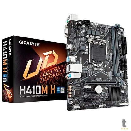 Placa Mae Gigabyte H410M H Ultra Durable Lga 1200 Ddr4 2933mhz Hdmi M2. Usb 3.2 (10a Geração) Truedata
