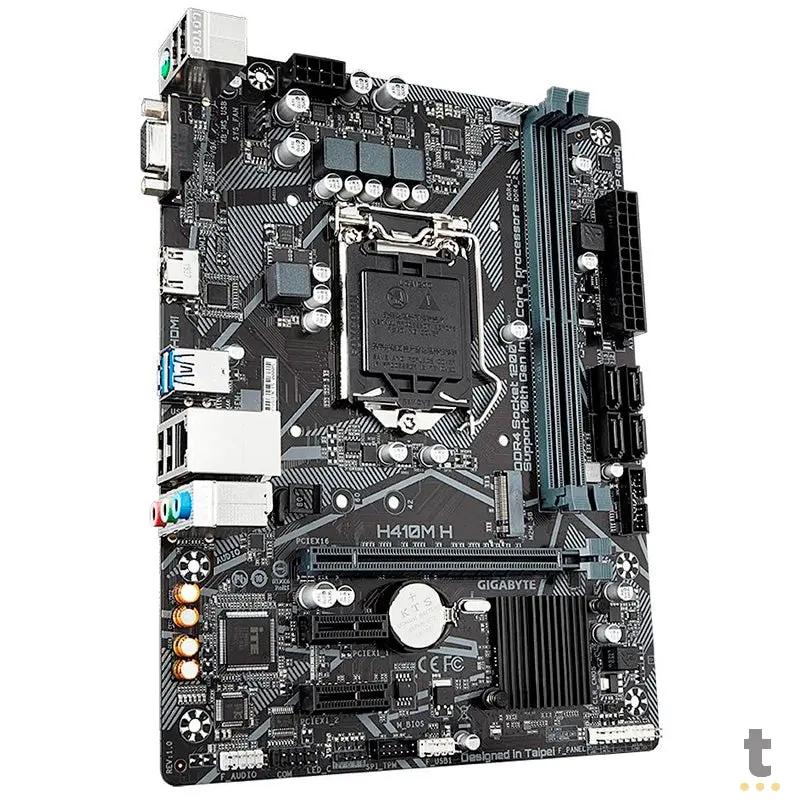 Placa Mae Gigabyte H410M H Ultra Durable Lga 1200 Ddr4 2933mhz Hdmi M2. Usb 3.2 (10a Geração) Truedata