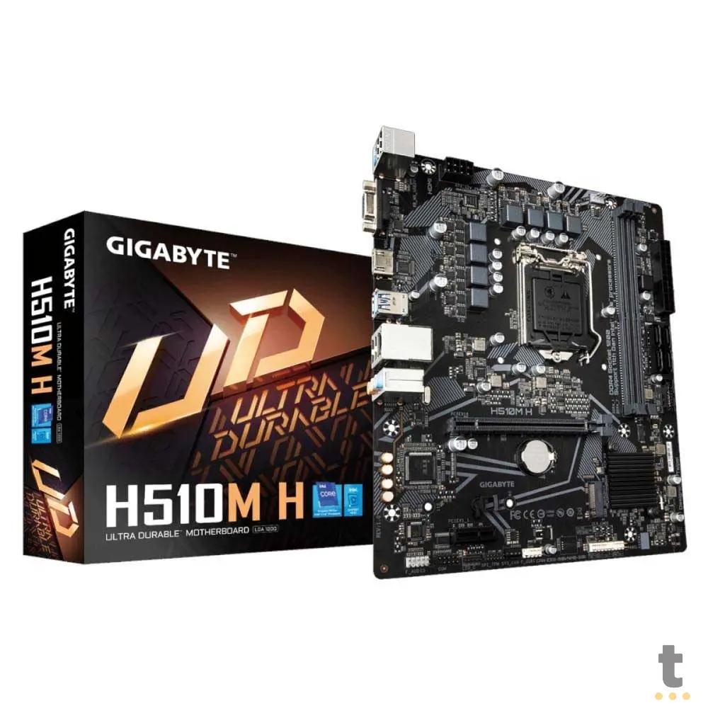 Placa Mae Gigabyte H510M-H Matx Lga 1200 Ddr4 2666Mhz Hdmi M.2 (10a e 11a Geração) Truedata