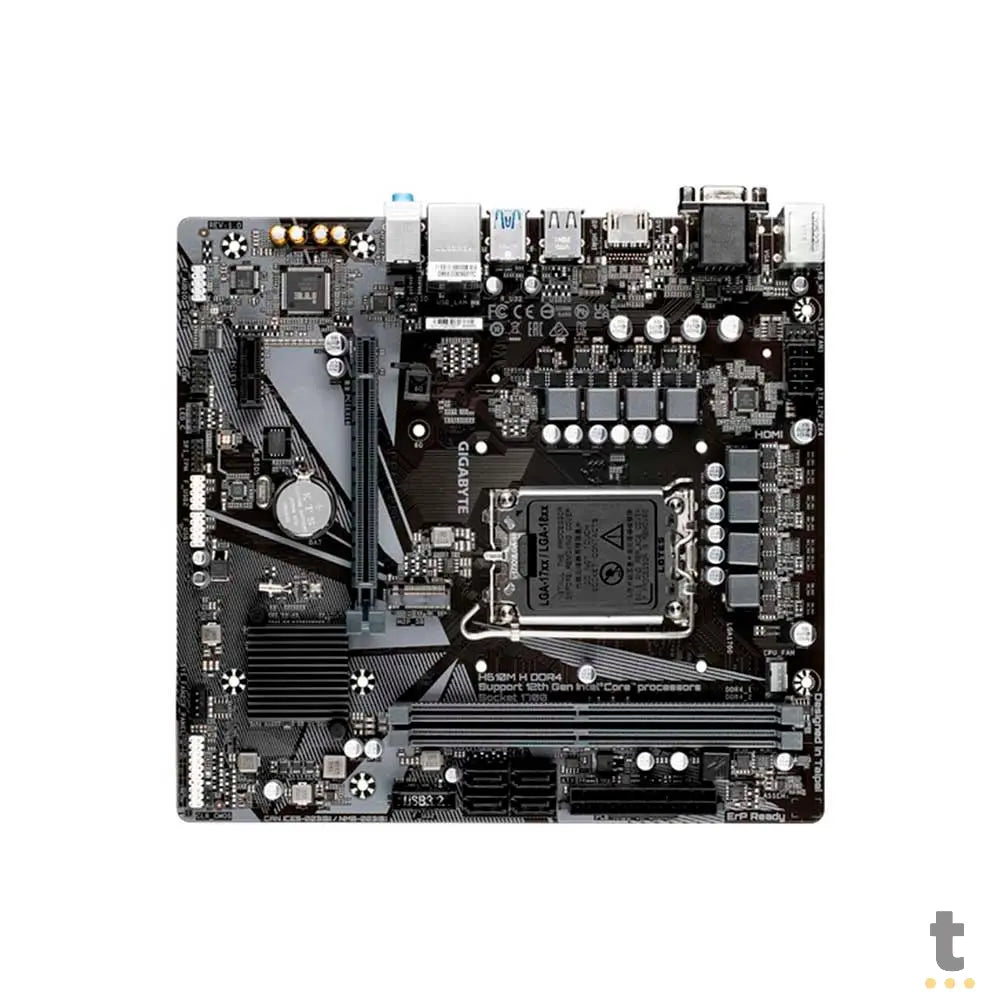 Placa Mae Gigabyte H610M H Matx Intel Lga 1700 Ddr4 Hdmi USB 3.2 D-Sub M.2 (12a Geração) Truedata