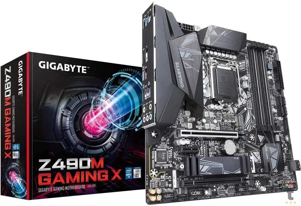 Placa Mae Gigabyte Z490M Lga 1200 M-Atx Ddr4 Hdmi Dvi M.2 Usb 3.2 Gaming X (10 Geração) Truedata