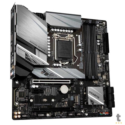Placa Mae Gigabyte Z590M Lga 1200 M-Atx Ddr4 Hdmi Displayport M.2 Usb 3.2 Gaming X (10a e 11a Geração) Truedata