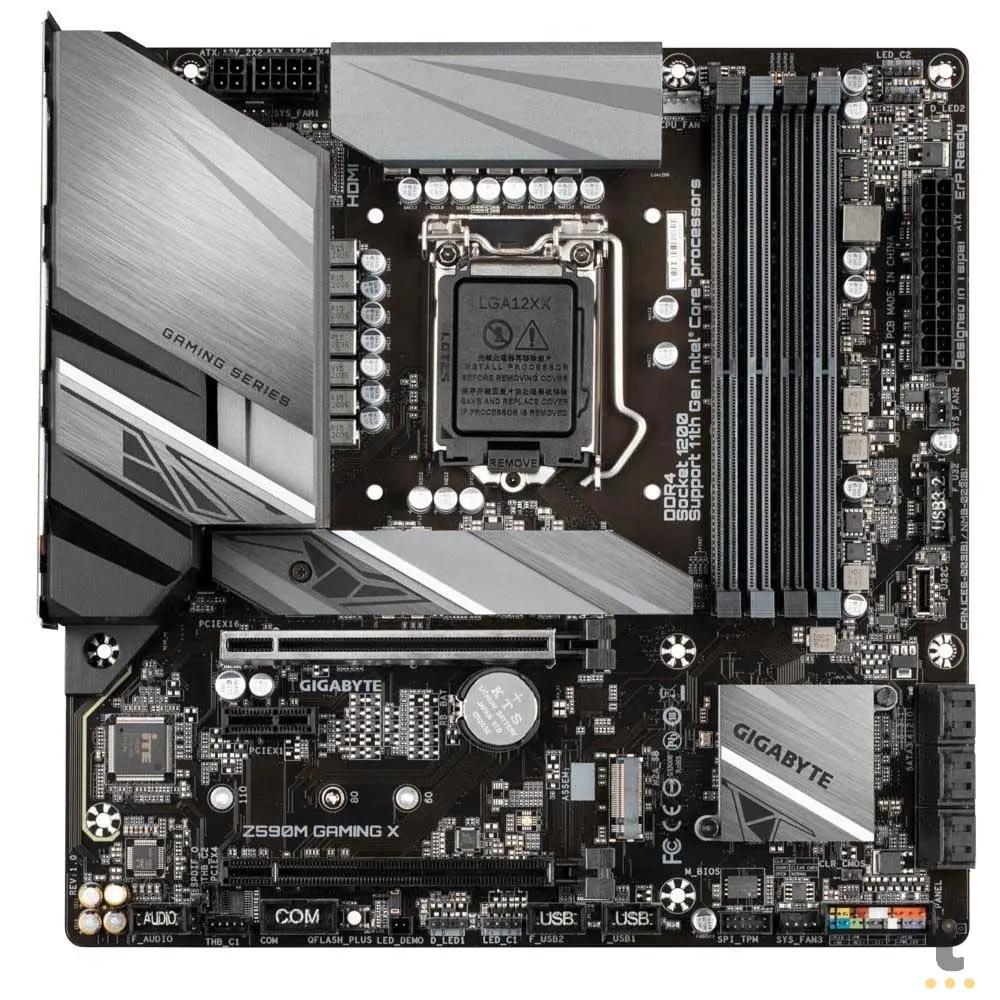 Placa Mae Gigabyte Z590M Lga 1200 M-Atx Ddr4 Hdmi Displayport M.2 Usb 3.2 Gaming X (10a e 11a Geração) Truedata