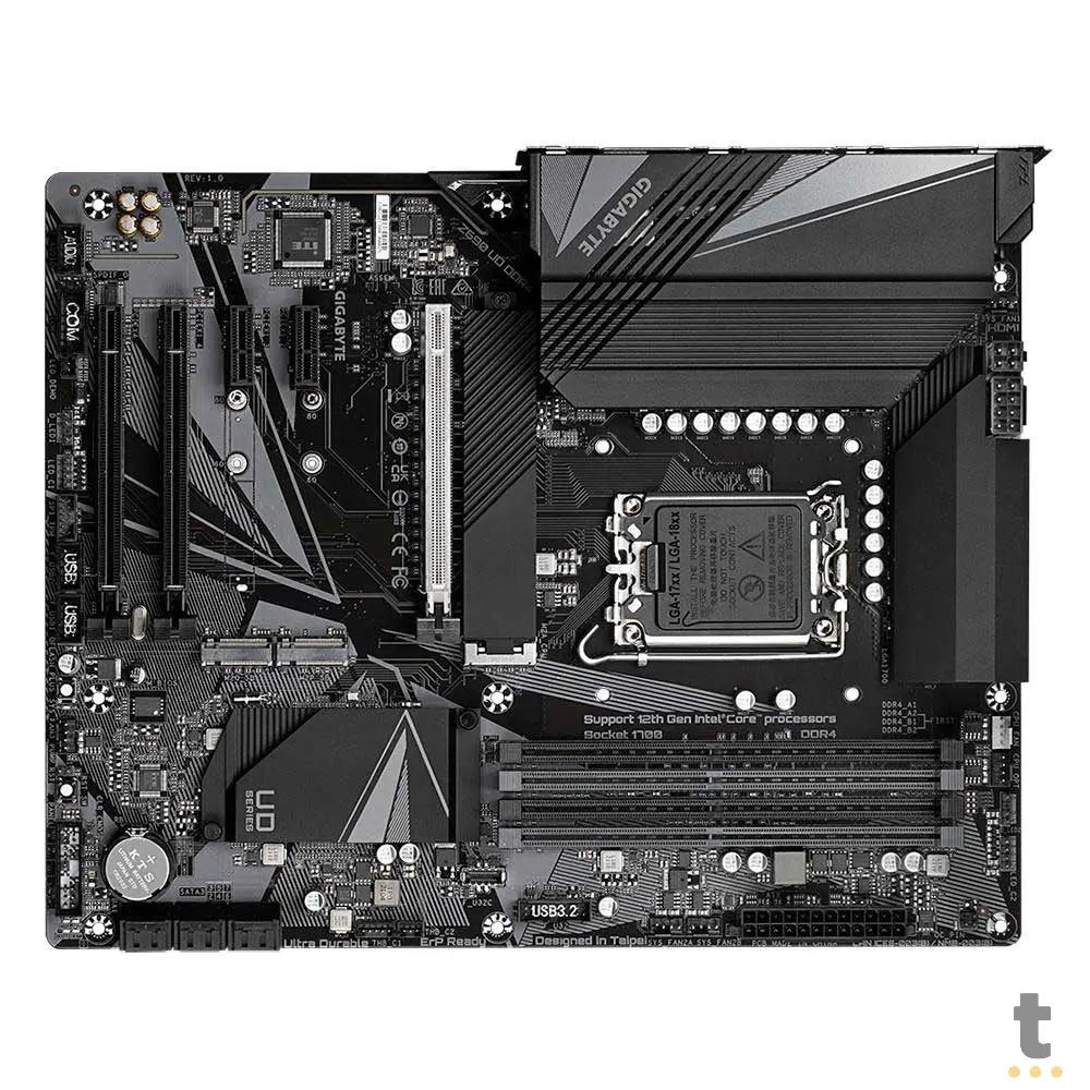 Placa Mae Gigabyte Z690 UD Atx Lga 1700 Ddr4 Hdmi USB Displayport M.2 NVME (12a Geração) Truedata