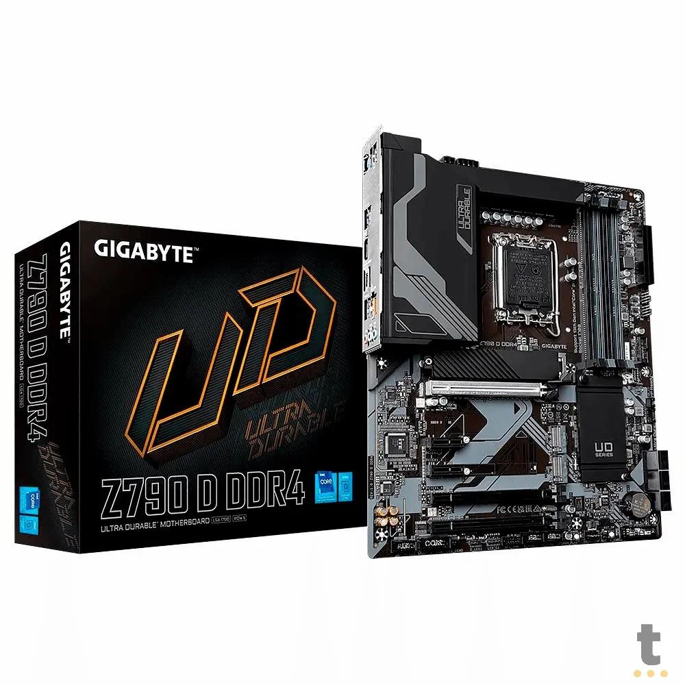 Placa Mae Gigabyte Z790 D UD Atx Lga 1700 Ddr4 Hdmi Displayport M.2 NVME USB-C (12a, 13a e 14a Geração) - Z790 D DDR4 1. Truedata