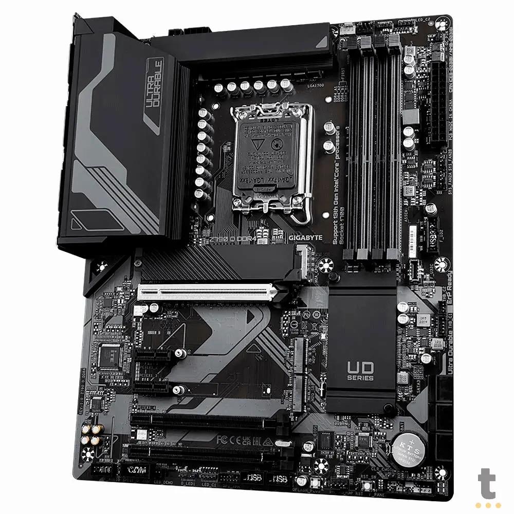 Placa Mae Gigabyte Z790 D UD Atx Lga 1700 Ddr4 Hdmi Displayport M.2 NVME USB-C (12a, 13a e 14a Geração) - Z790 D DDR4 1. Truedata