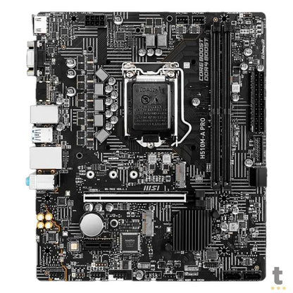 Placa Mae MSI H510M-A PRO Matx Lga 1200 Ddr4 3200Mhz Hdmi VGA M.2 (10a e 11a Geração) - 911-7D22-057 Truedata