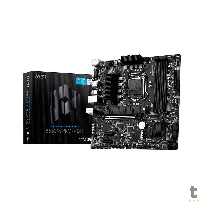 Placa Mae MSI Pro-VDH B560M Lga 1200 Ddr4 5066mhz Hdmi M.2 Usb 3.2 (10a e 11a Geração) Truedata