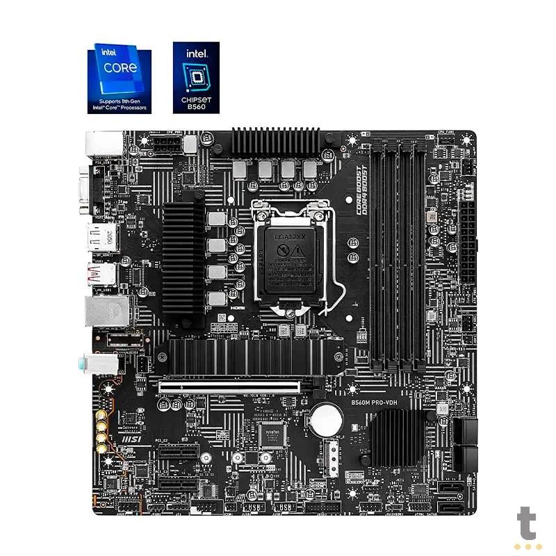 Placa Mae MSI Pro-VDH B560M Lga 1200 Ddr4 5066mhz Hdmi M.2 Usb 3.2 (10a e 11a Geração) Truedata