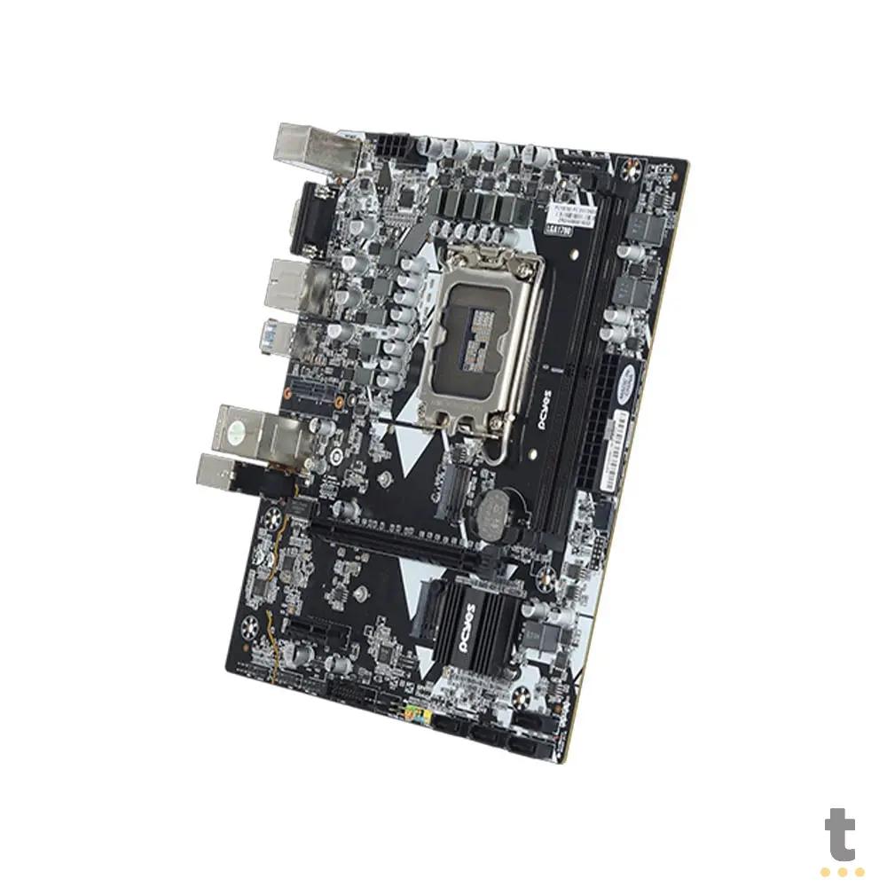 Placa Mae PcYes B760 Intel Lga 1700 Ddr5 Hdmi DP Vga Usb-C (12a, 13a e 14a Geração) - Pcyb760-14G64 Truedata