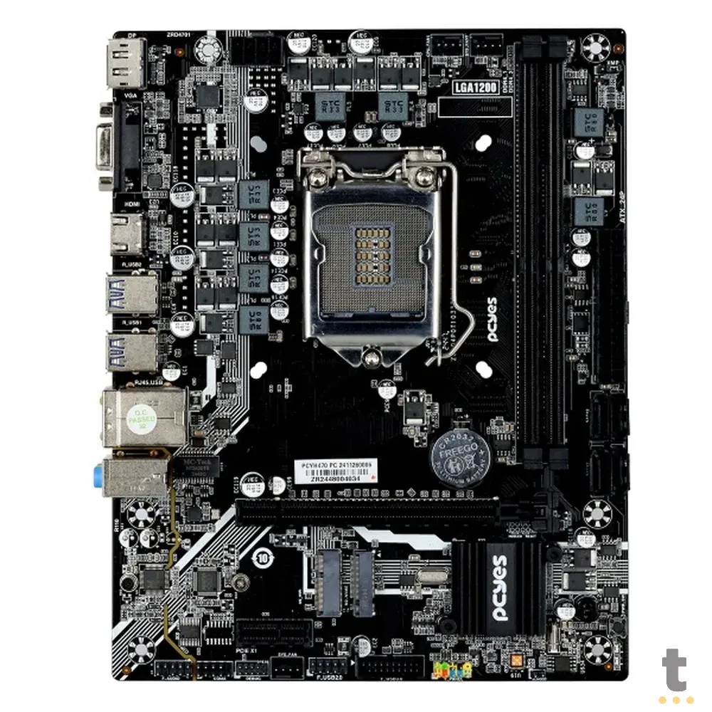 Placa Mae PcYes H470 Intel Lga 1200 Ddr4 Hdmi DP Vga M.2 Usb 3.0(10a~11a Geração) - Pcyh470-10G64 Truedata