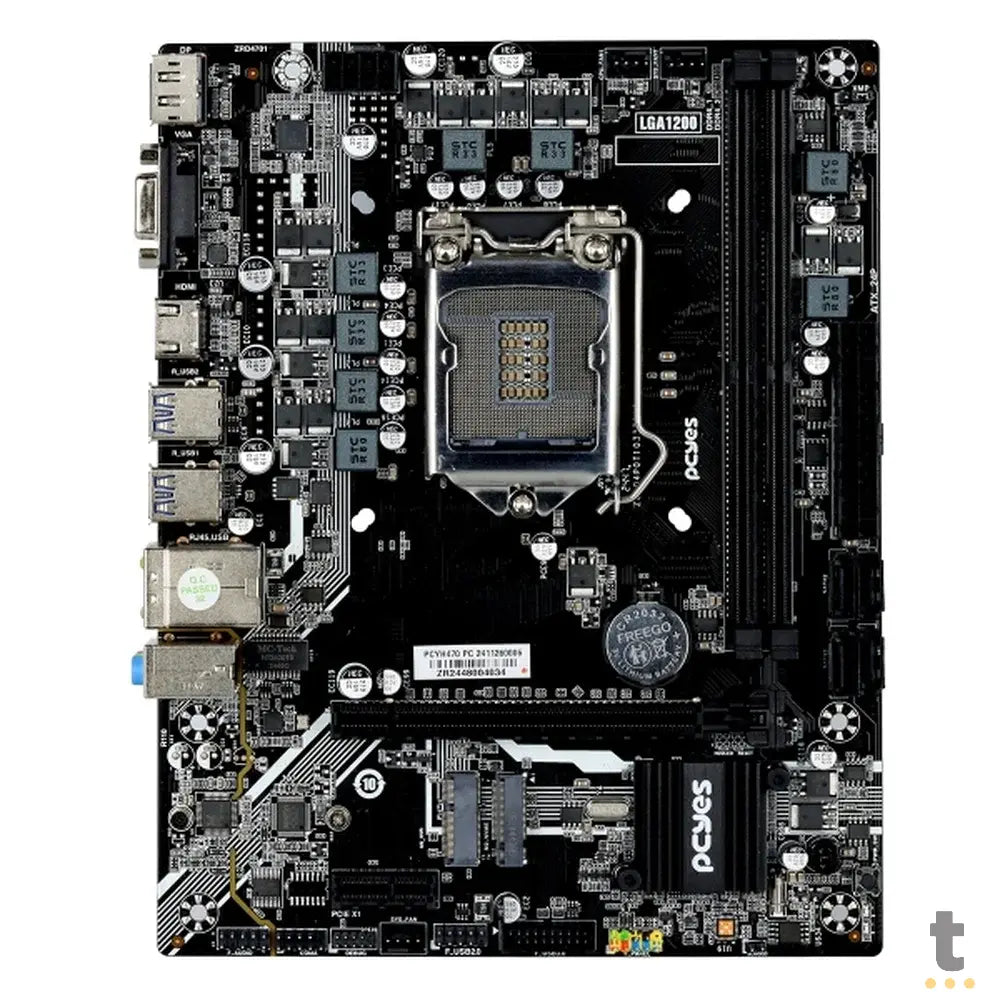 Placa Mae PcYes H470 Intel Lga 1200 Ddr4 Hdmi DP Vga M.2 Usb 3.0(10a~11a Geração) - Pcyh470-10G64 Truedata