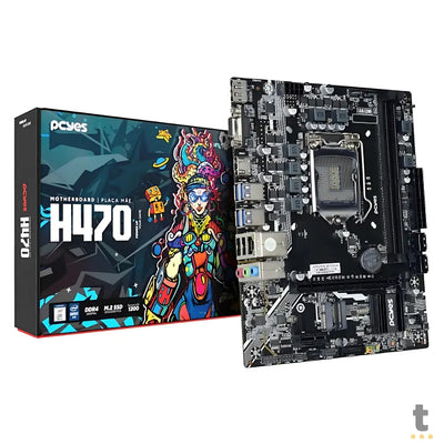 Placa Mae PcYes H470 Intel Lga 1200 Ddr4 Hdmi DP Vga M.2 Usb 3.0(10a~11a Geração) - Pcyh470-10G64
