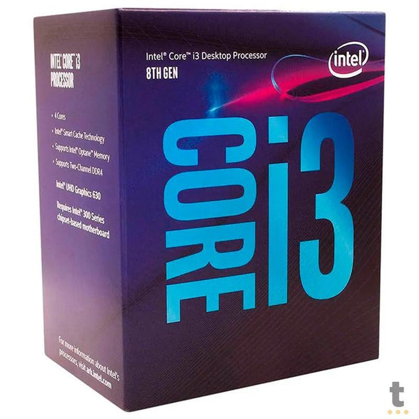 Processador Intel Core I3-8100 3.6ghz 6mb Lga 1151 -Bx80684i38100