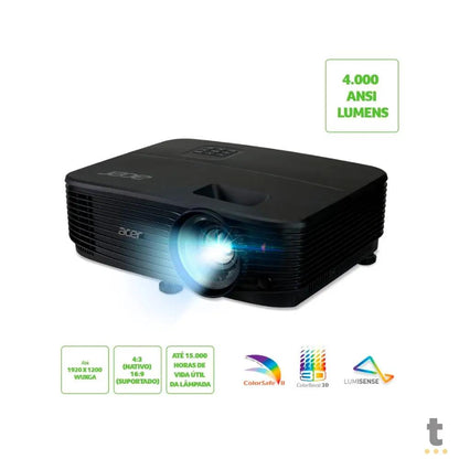 Projetor Acer X1223HP 4000 ANSI Lumens 1024 x 768 3D Hdmi - MR.JSB11.00D Truedata