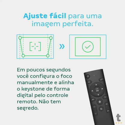 Projetor Intelbras PFL 6520 Full HD 7400 Lumens LED HDMI Usb Wi-fi 200 Pols Truedata