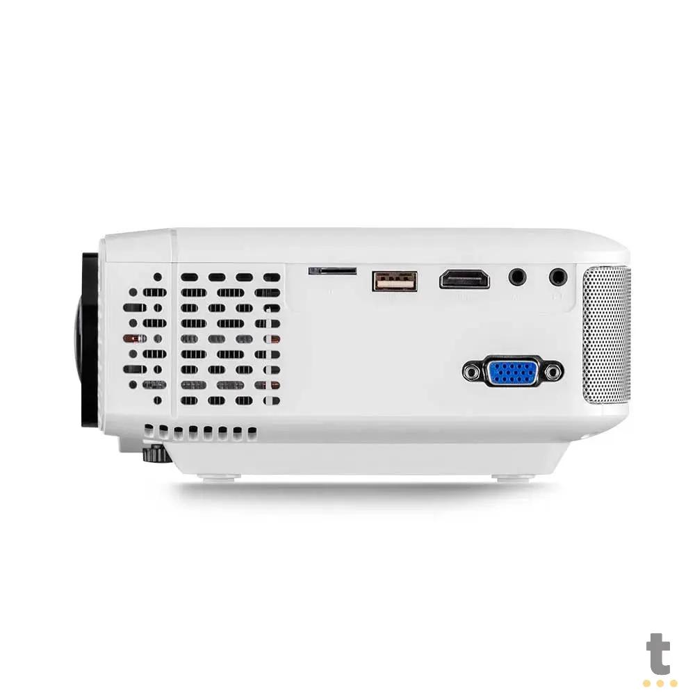 Projetor Smart Screen Linux Multilaser 1800 Lumens (800X480) Branco - PJ002 Truedata