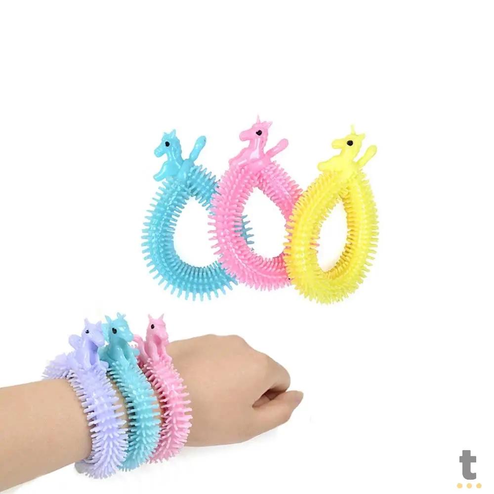 Pulseira de Elástico Sensorial de Borracha Unicornio Truedata