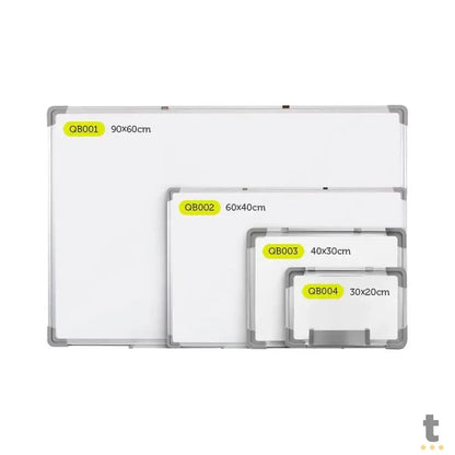 Quadro Branco Magnético Keep 30x20 Moldura Alumínio - QB004 Truedata