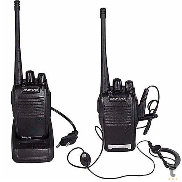 Radio De Comunicacao Walkie Talkie Baofeng Bf777s 15km Preto