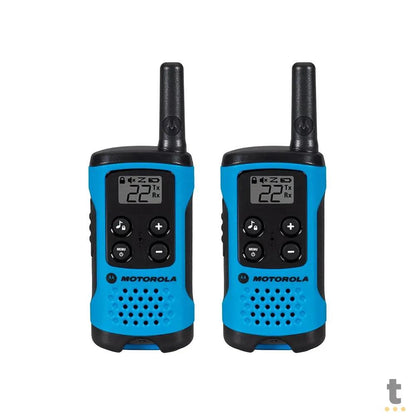 Radio De Comunicacao Walkie Talkie Motorola Talkabout T100br 25 Km Azul Truedata