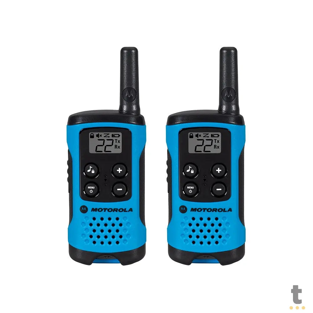 Radio De Comunicacao Walkie Talkie Motorola Talkabout T100br 25 Km Azul Truedata