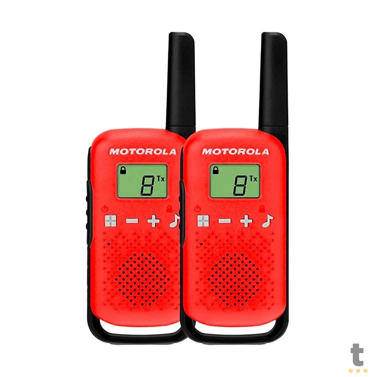 Radio De Comunicacao Walkie Talkie Motorola Talkabout T110br 25 Km Vermelho Truedata