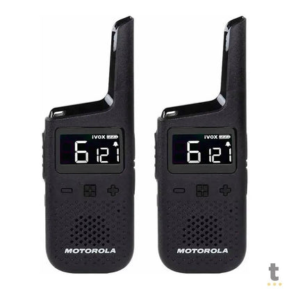 Radio De Comunicacao Walkie Talkie Motorola Talkabout T38br 32 Km Preto Truedata