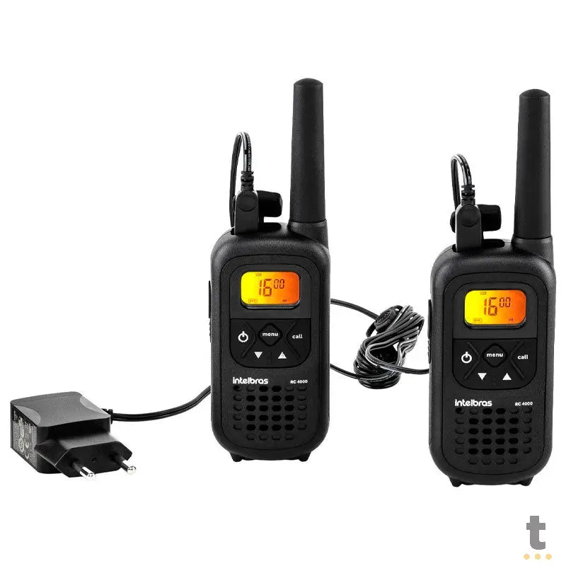 Radio de Comunicação Walkie Talkie Intelbras 20KM RC4002 - 4528103 Truedata