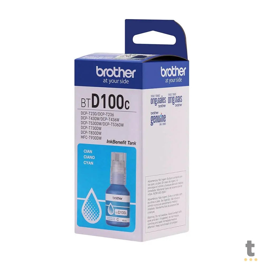 Refil De Tinta Brother 5K Ciano - BTD100C Truedata