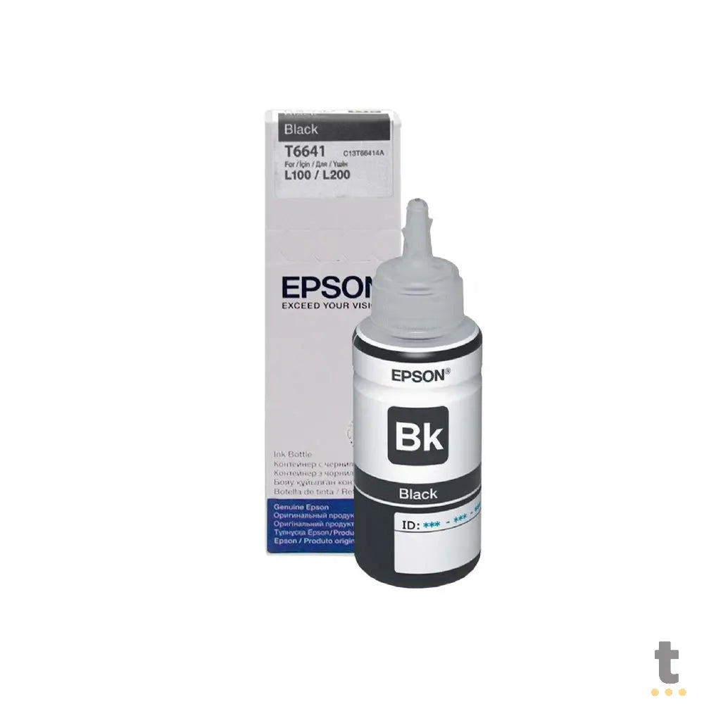 Refil De Tinta Epson T664120 70ml - Preto - P/ L110 L120 L200 L395 L1300 Truedata