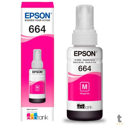 Refil De Tinta Epson T664320 70ml - Magenta - P/ L110 L120 L200 L395 L1300 Truedata